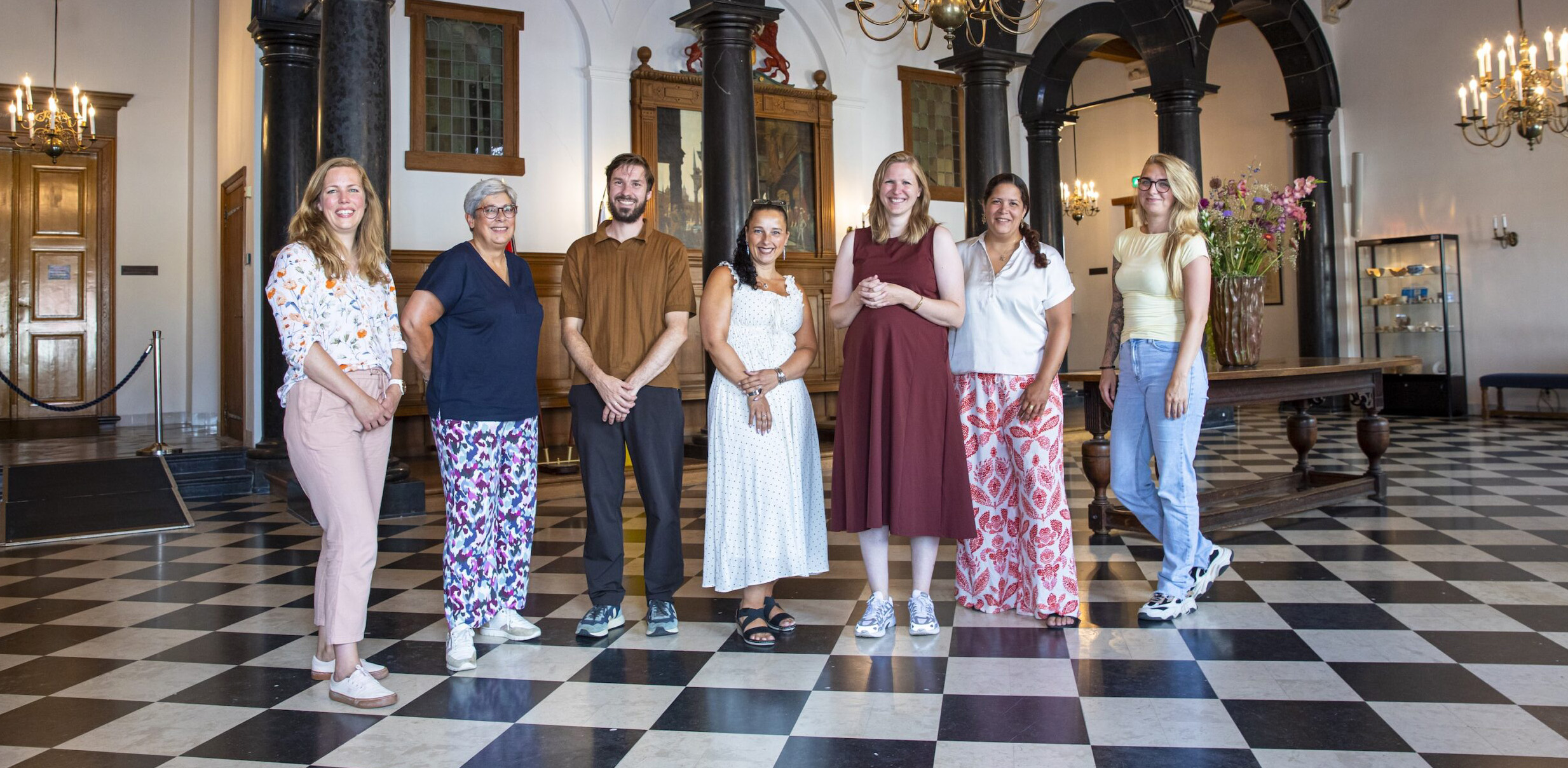 Medewerkers van Werkse!, Delft Support en gemeente Delft samen op de foto